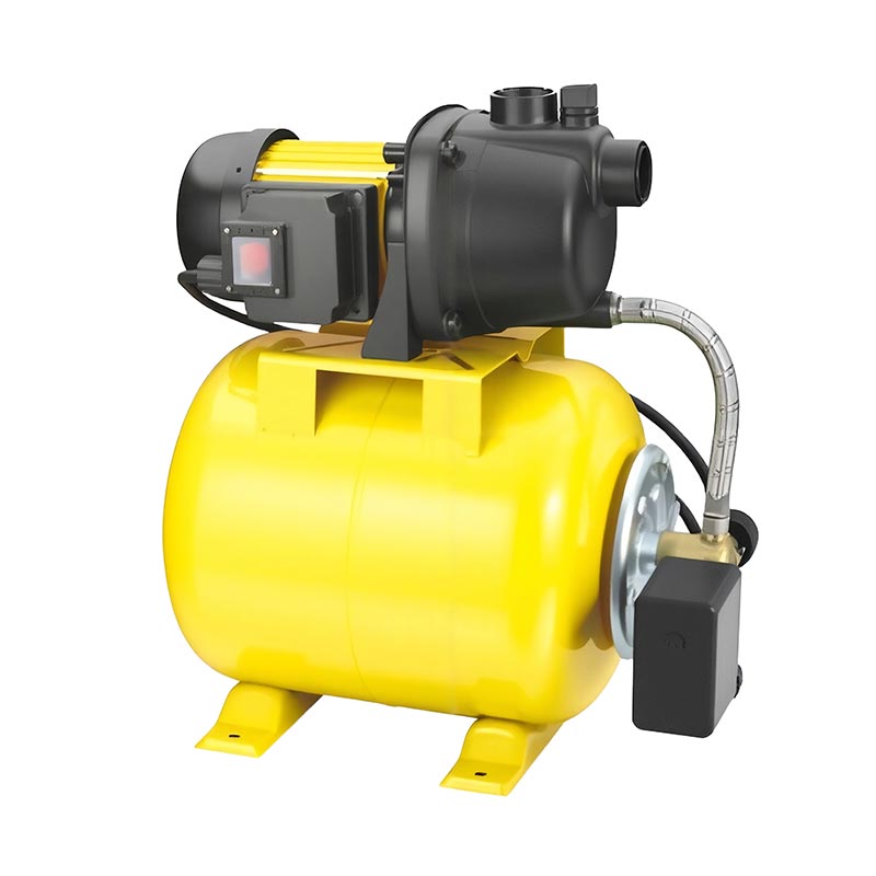 Bomba elétrica de jato de poço raso para jardim com tanque de água sob pressão