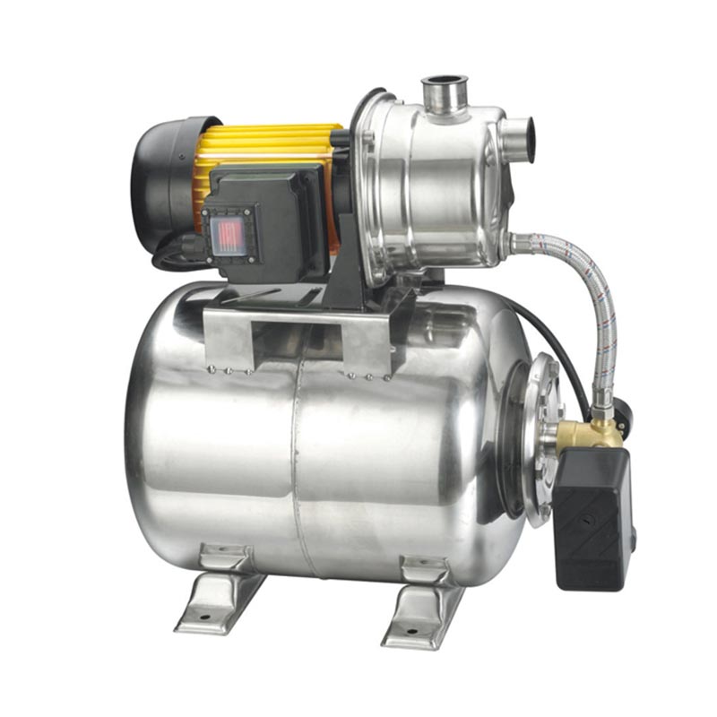 Estação de bombagem de jardim com tanque de pressão