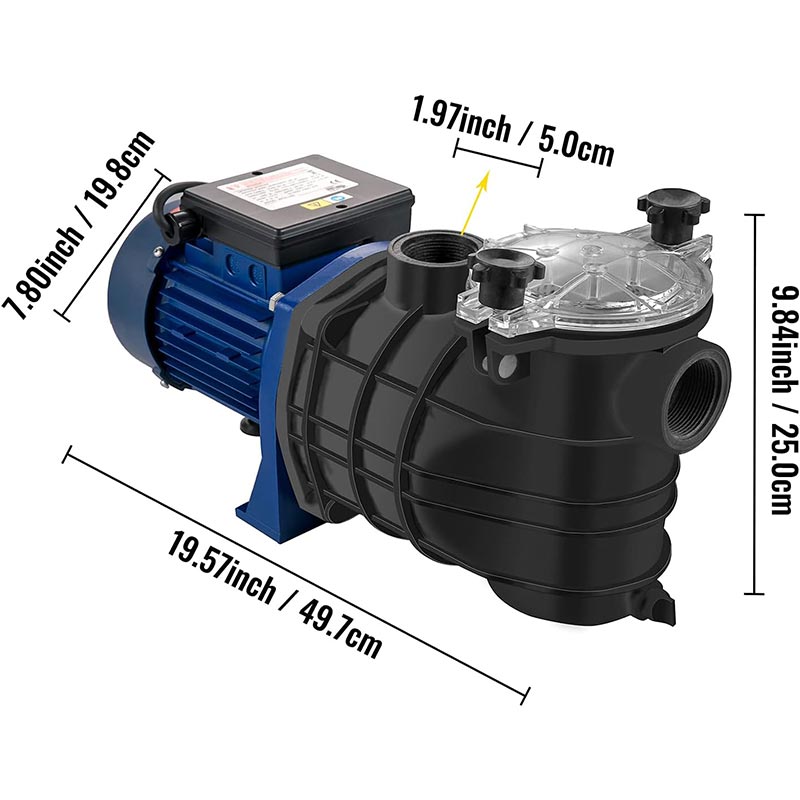 Powerful Electric Above Ground Swimming Pool Clean Water Pump