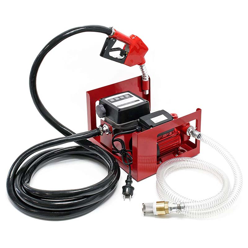 Bomba diesel de transferência do óleo elétrico da escorva do auto com medidor de fluxo de 4 dígitos